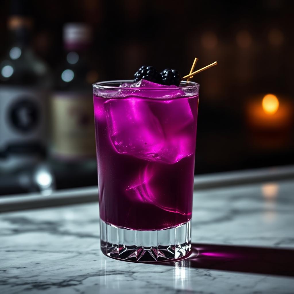 The Purple Gin Smash