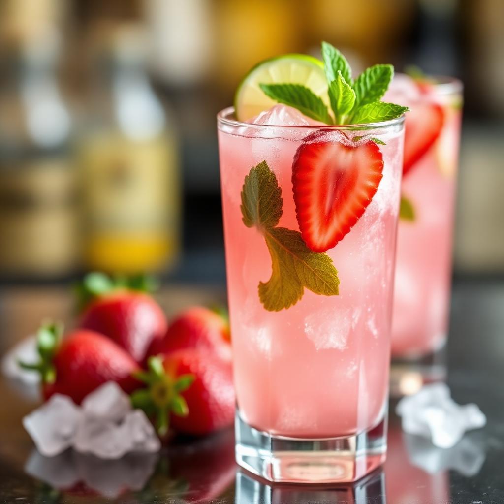 The Strawberry Rum Mojito