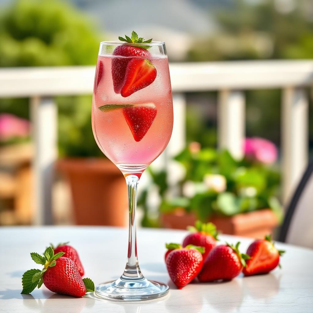 The Strawberry Bubble Spritz